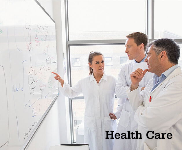 medical facility whiteboard